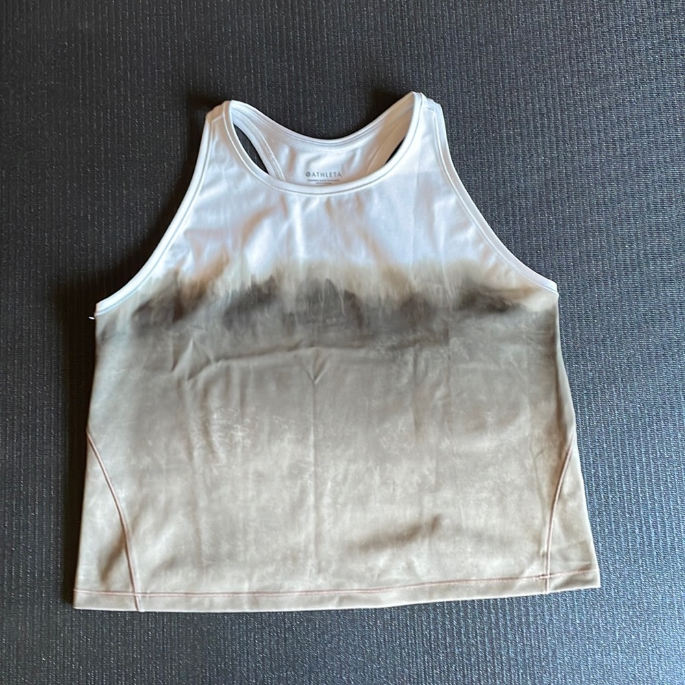 athleta shanti watercolor crop